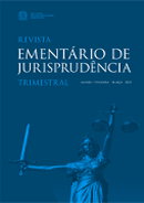 Capa da primeira edição da Revista Ementário de Jurisprudência do ano de 2023.