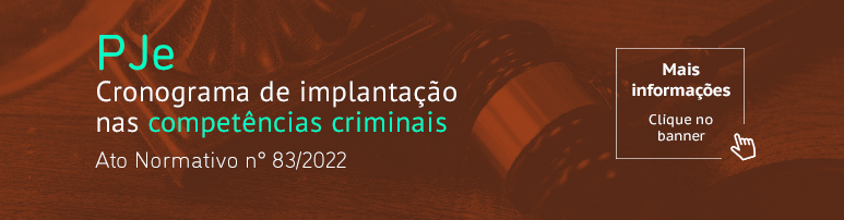 Slide | PJe: Cronograma de instalação nas competências criminais