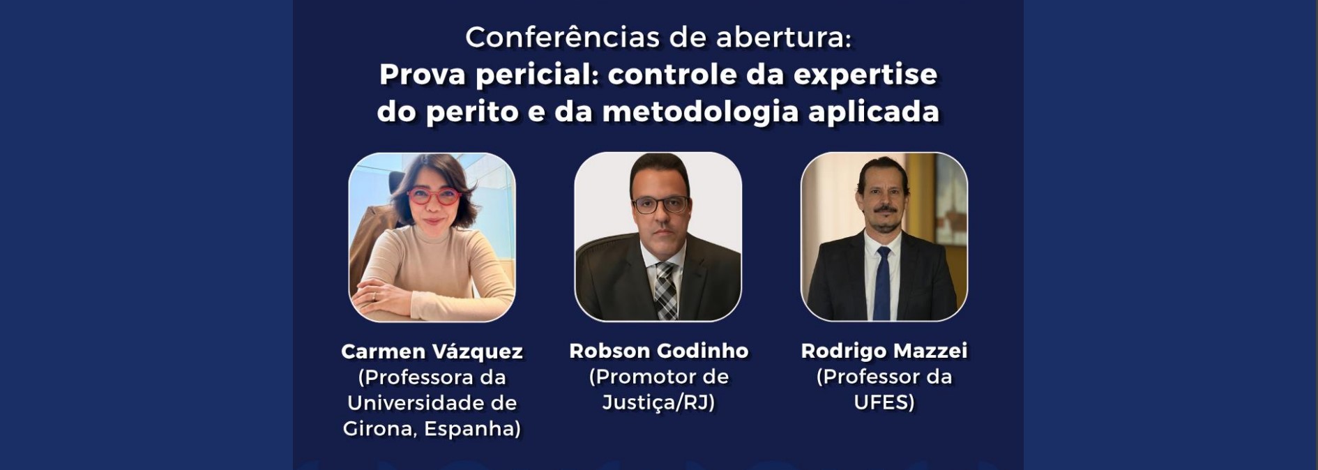 Carmen Vázquez, Robson Godinho e Rodrigo Mazzei