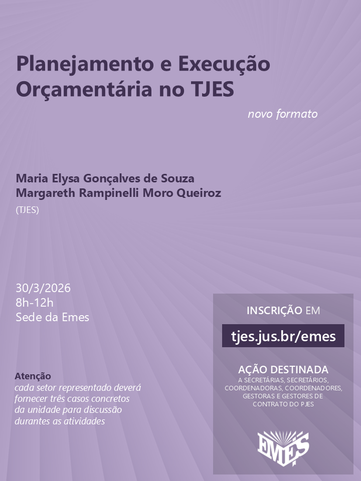 Planejamento e Execução Orçamentária no TJES