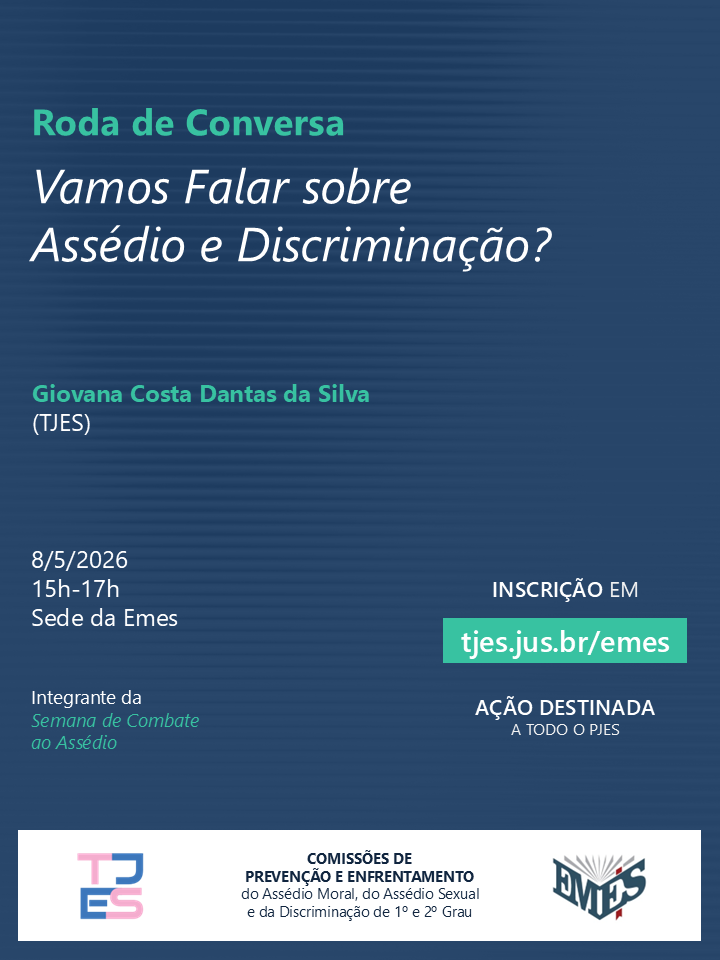 Roda de Conversa: Vamos Falar sobre Assédio e Discriminação? (Semana de Combate ao Assédio)
