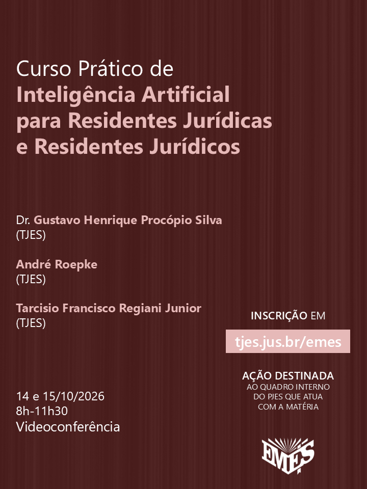 Curso Prático de Inteligência Artificial para Residentes Jurídicas e Residentes Jurídicos