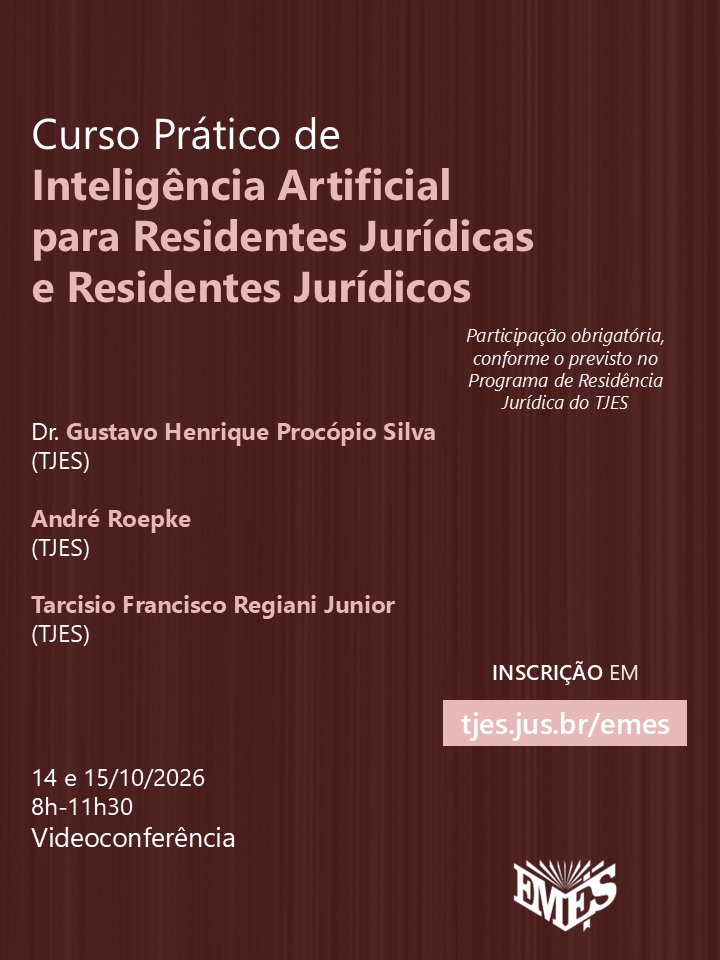 Curso Prático de Inteligência Artificial para Residentes Jurídicas e Residentes Jurídicos