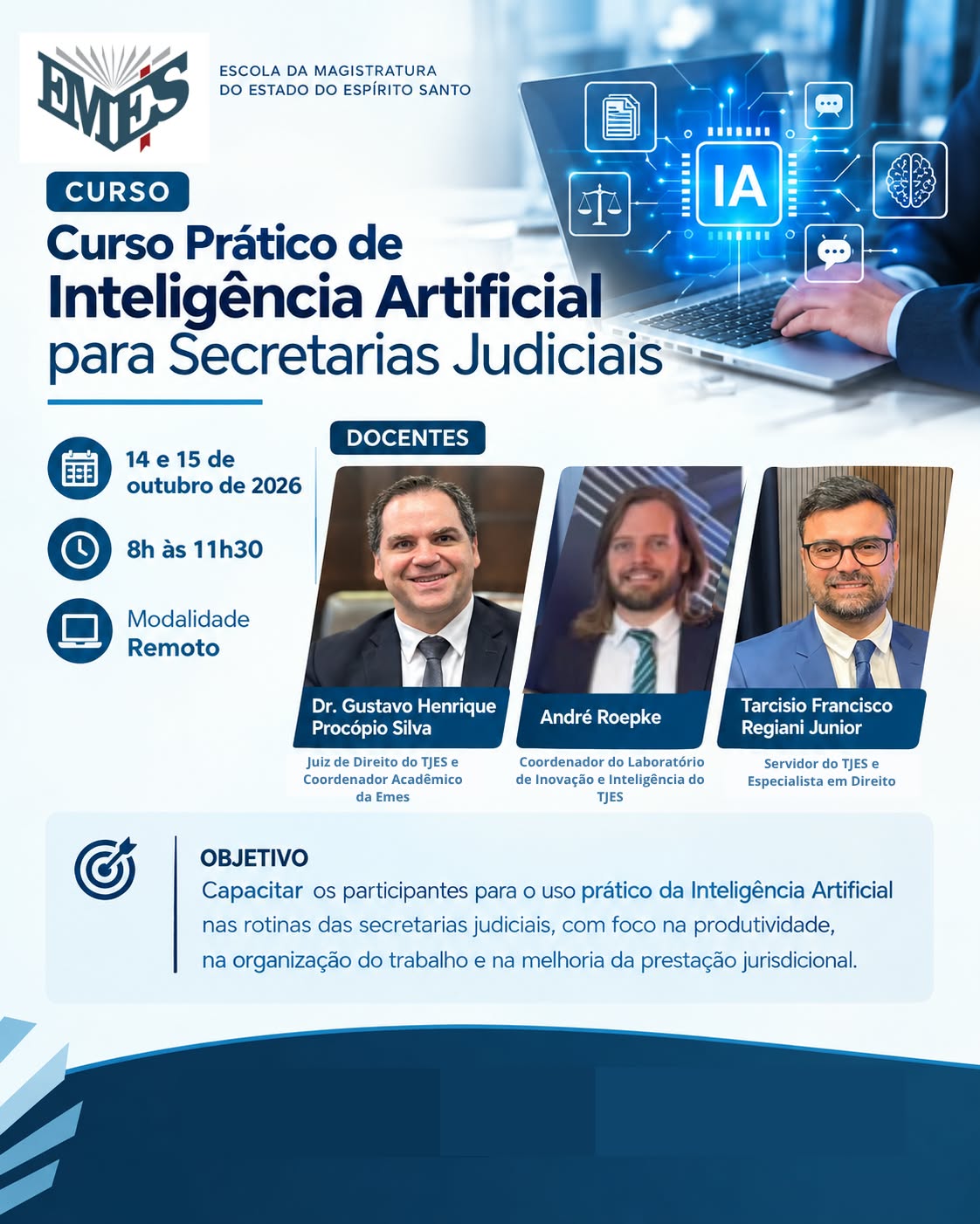 Curso Prático de Inteligência Artificial para Secretarias Judiciais