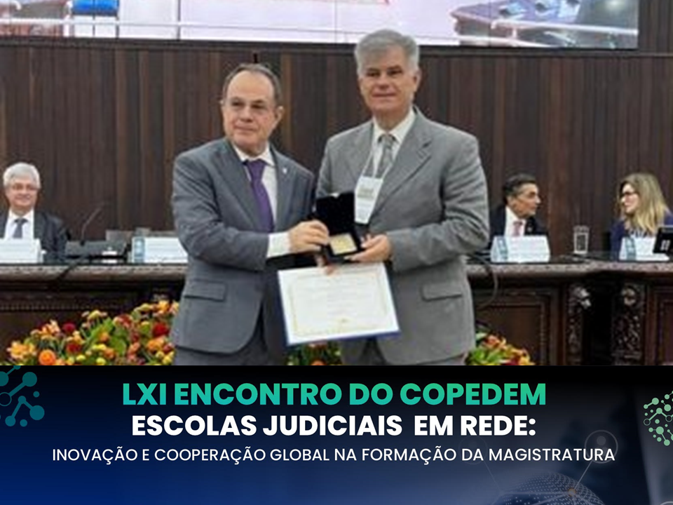 Diretor da Emes recebe medalha durante o LXI Encontro do Copedem