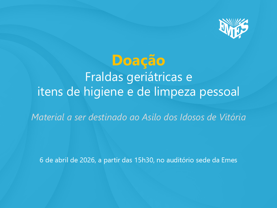 Doação de fraldas geriátricas e itens de higiene e de limpeza pessoal