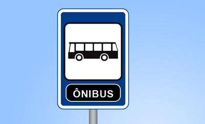 Placa onibus 400