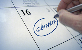 Calendario abono 280