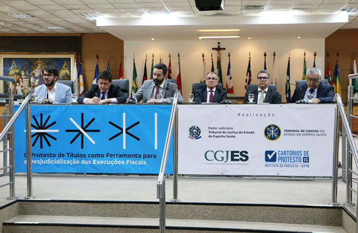 TJES sedia evento sobre protesto de títulos na desjudicialização das execuções fiscais