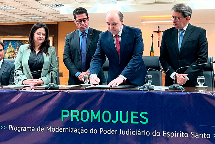 TJES assina contrato com o BID visando ampliar a modernização do Poder Judiciário