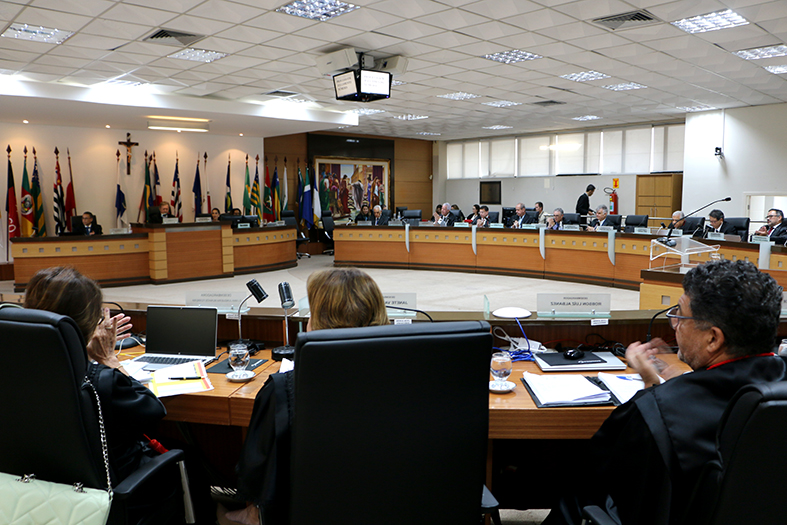Salão do Tribunal Pleno do TJES.