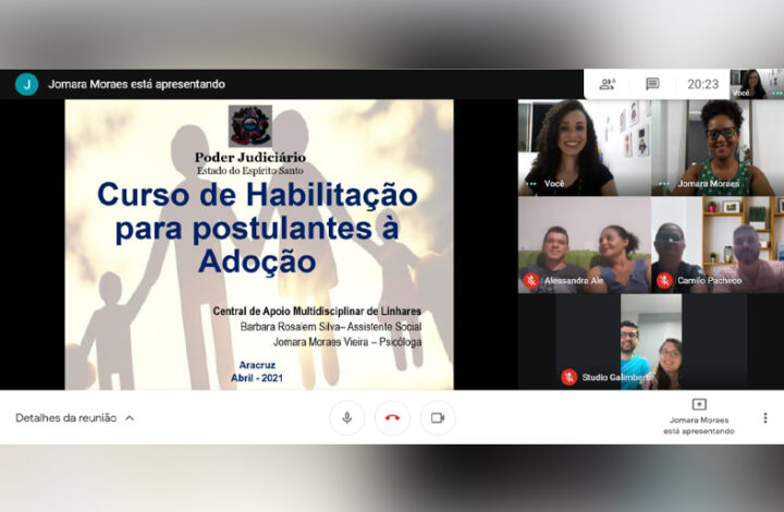 Pretendentes de Aracruz participam de curso online de preparação para adoção