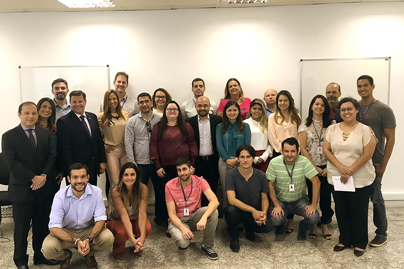 Equipe do TJPI enviada pelo CNJ para dar apoio à força tarefa que trabalha na fase final de implantação do SEEU (Sistema Eletrônico de Execução Unificado).