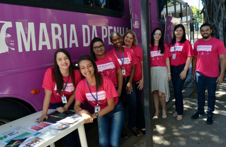 Ônibus Rosa do Juizado Itinerante da Lei Maria da Penha está em Mimoso do Sul nesta quinta e sexta-feira, 17 e 18/10