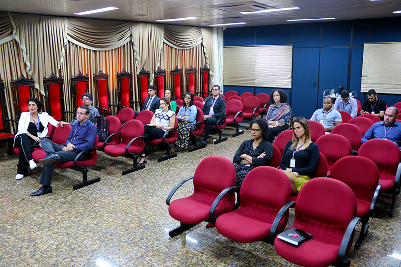 Representantes do TJES assistem a primeira reunião do planejamento estratégico do tribunal no ano de 2019.