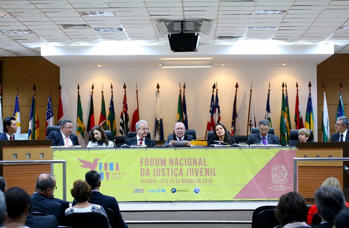 Investimentos que o ES vem fazendo na área da Infância e da Juventude foram destaques na solenidade de abertura do Fórum Nacional da Justiça Juvenil