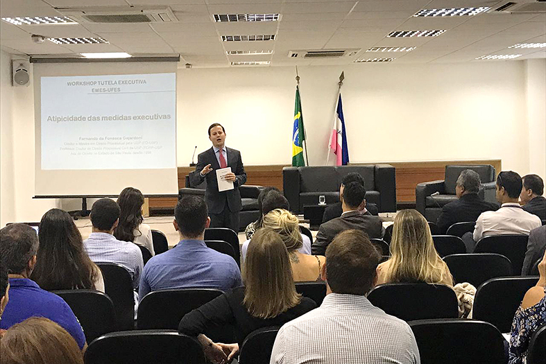Workshop realizado pela Escola da Magistratura (EMES) sobre o tema Tutela Executiva.