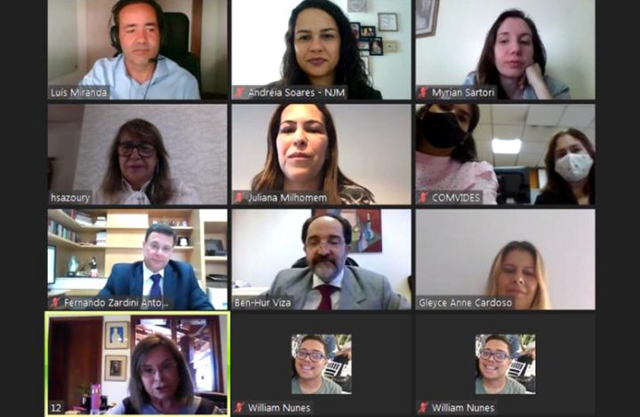 Membros do TJES participam de reunião online sobre projeto do TJDFT