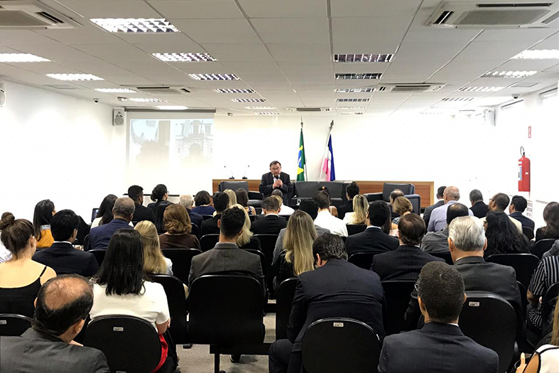 Auditório da Corregedoria Geral da Justiça Estadual.