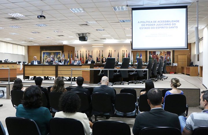 Palestra no salão Pleno do TJES debate Política de Acessibilidade e Inclusão do Poder Judiciário