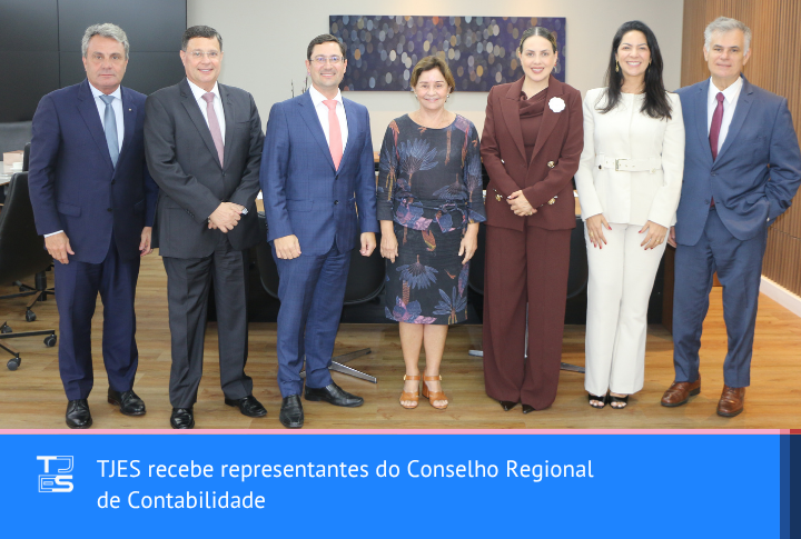 TJES recebe representantes do Conselho Regional de Contabilidade