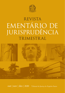 arte digital da capa da revista ementário de jurisprudência trimestral