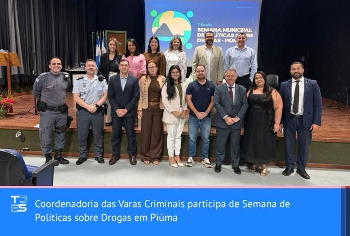 Coordenadoria das Varas Criminais participa de Semana de Políticas sobre Drogas em Piúma