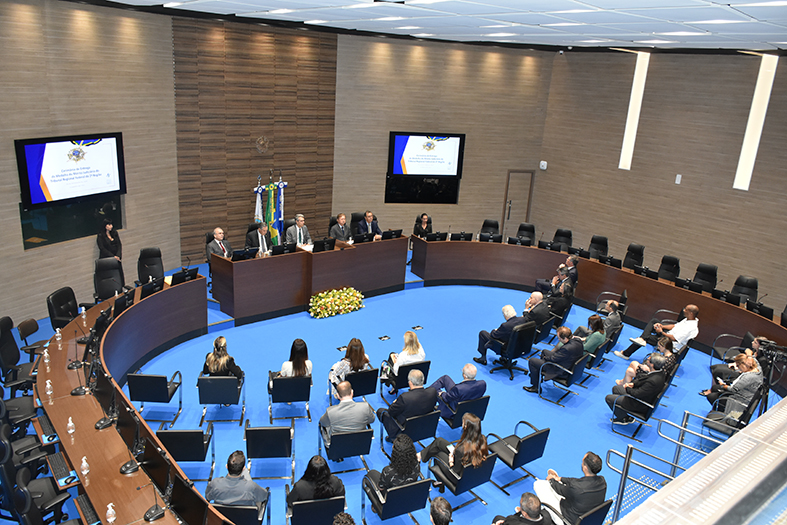 Salão do TRF2, localizado na cidade do Rio de Janeiro/RJ.