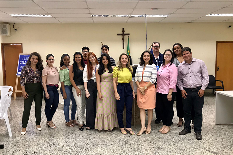 Servidores da comarca de Aracruz/ES, posam para foto.