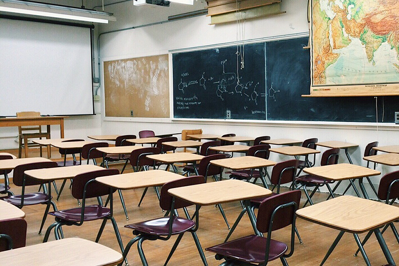 Sala de aula de escola.