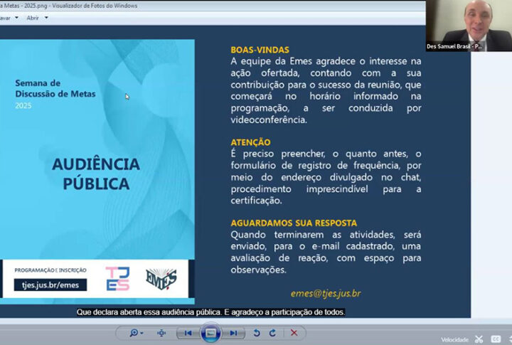 TJES realiza audiência pública sobre a elaboração de Metas para 2026