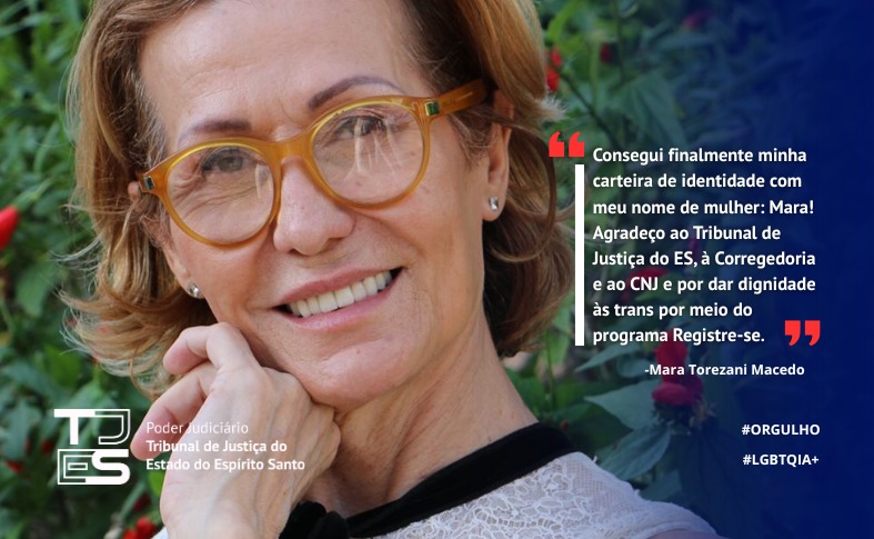 Foto da Mara, que foi beneficiada pelo direito de ter seu alterado na identidade