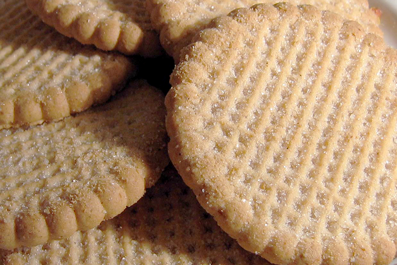 Biscoitos amanteigados.
