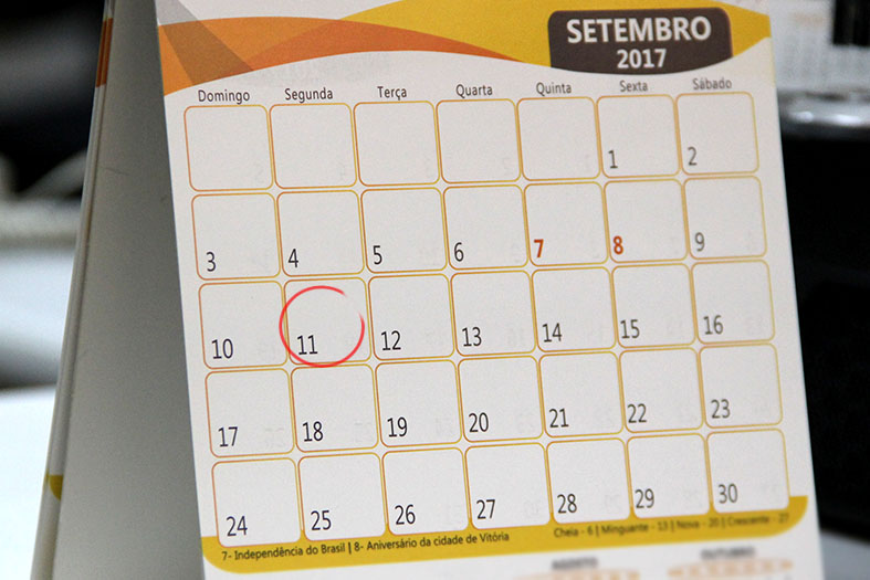 Calendário.