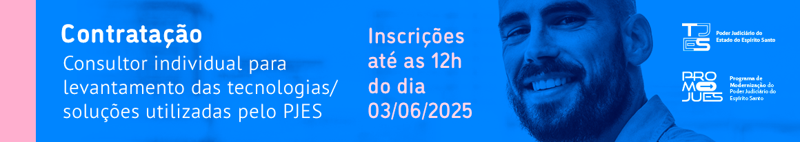 Slide | BID: TJES realiza contratação de consultoria