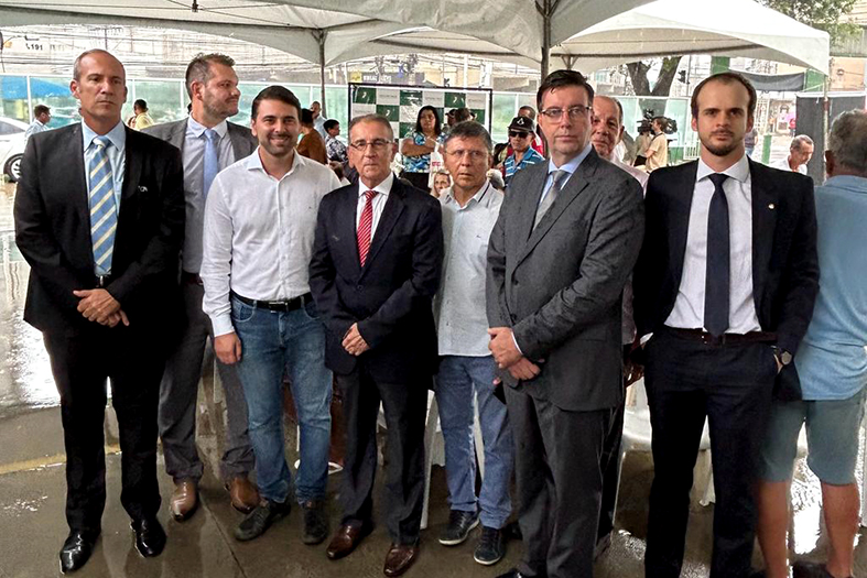 O corregedor-geral de Justiça, desembargador Carlos Simões Fonseca durante evento na .Defensoria Pública do Espírito Santo.
