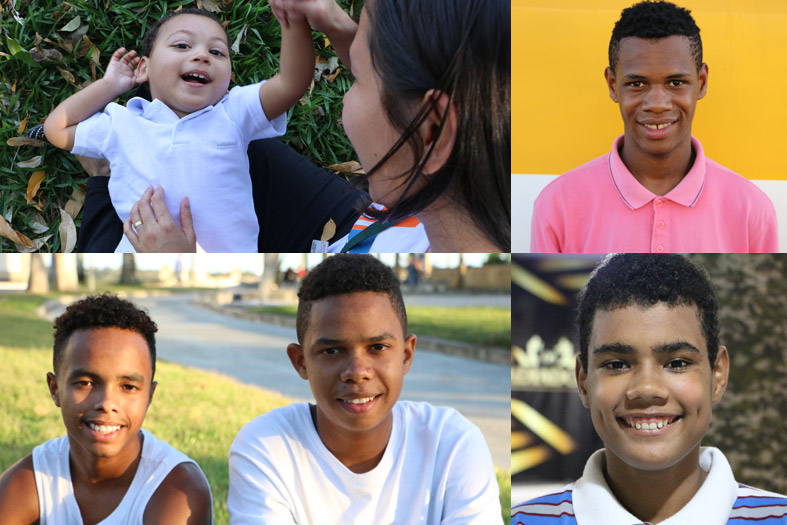 Fotos das crianças e adolescentes que participam da campanha de adoção Esperando por Você.