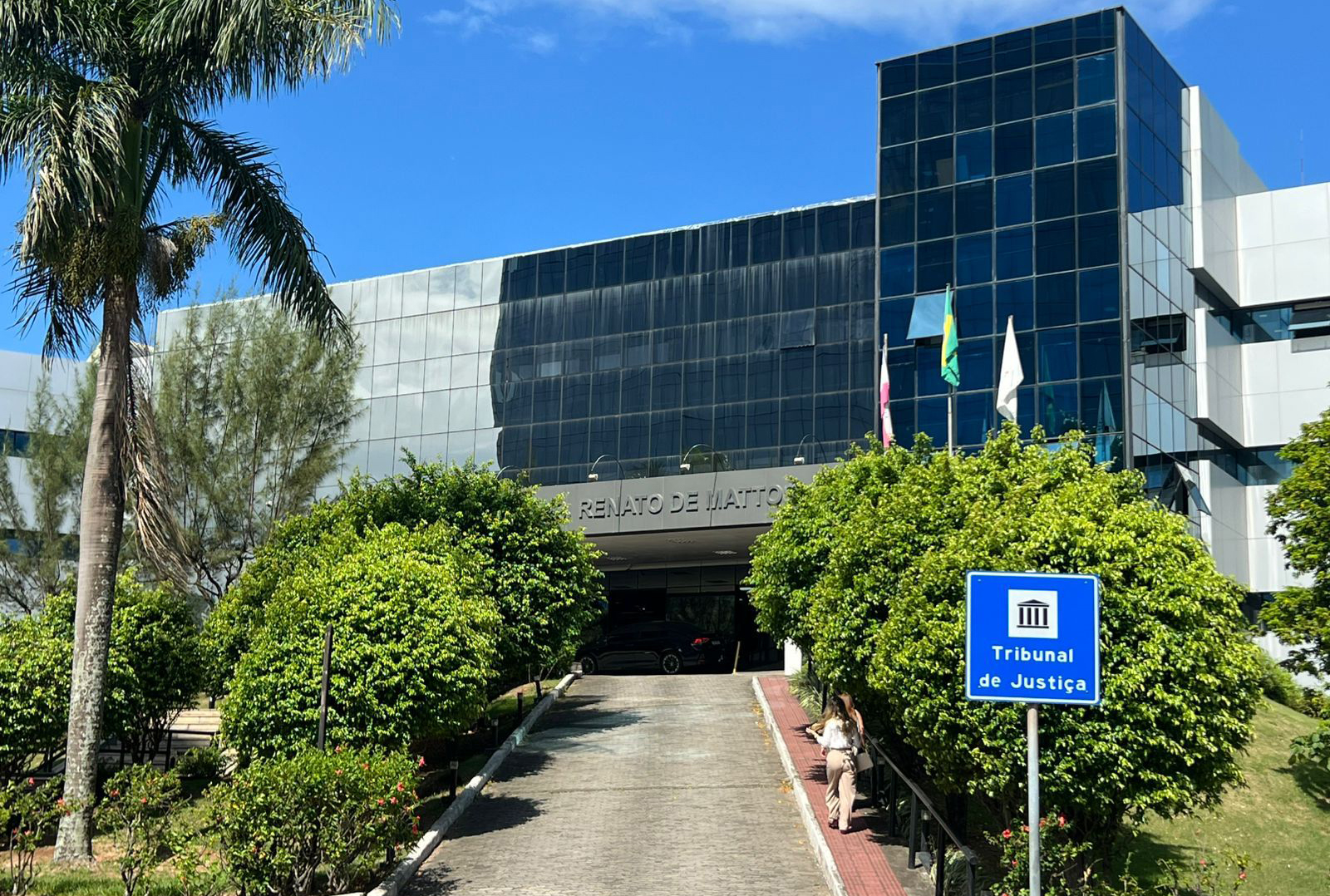 Fachada do prédio do TJES