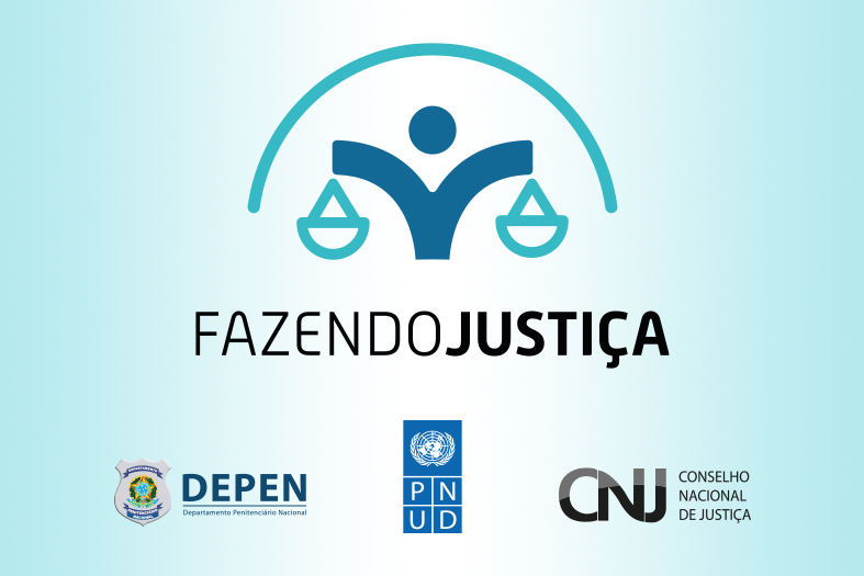 identidade visual do programa fazendo justiça