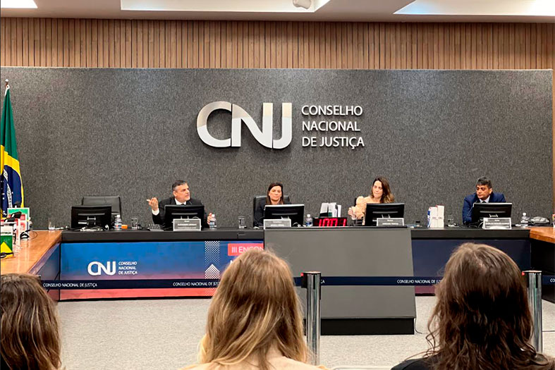 Auditório do CNJ em Brasília/DF durante o II Encontro Nacional de Magistrados(as) de Cooperação e Reunião dos Núcleos e Magistrados(os) de Cooperação.
