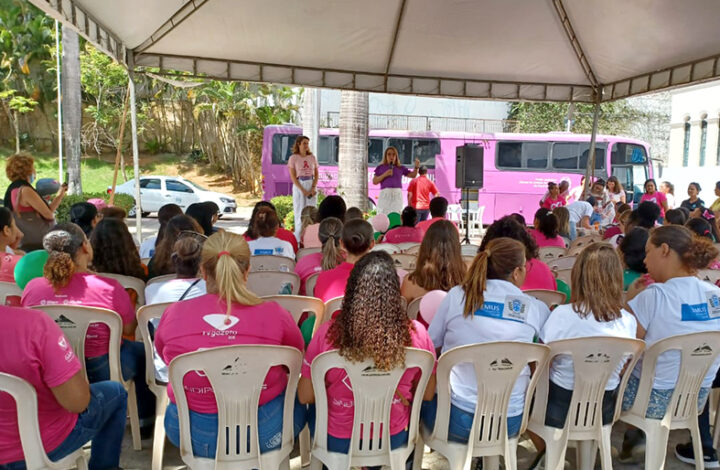 Cachoeiro de Itapemirim recebe Ônibus Rosa do Juizado da Lei Maria da Penha