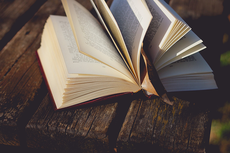 Livro aberto.