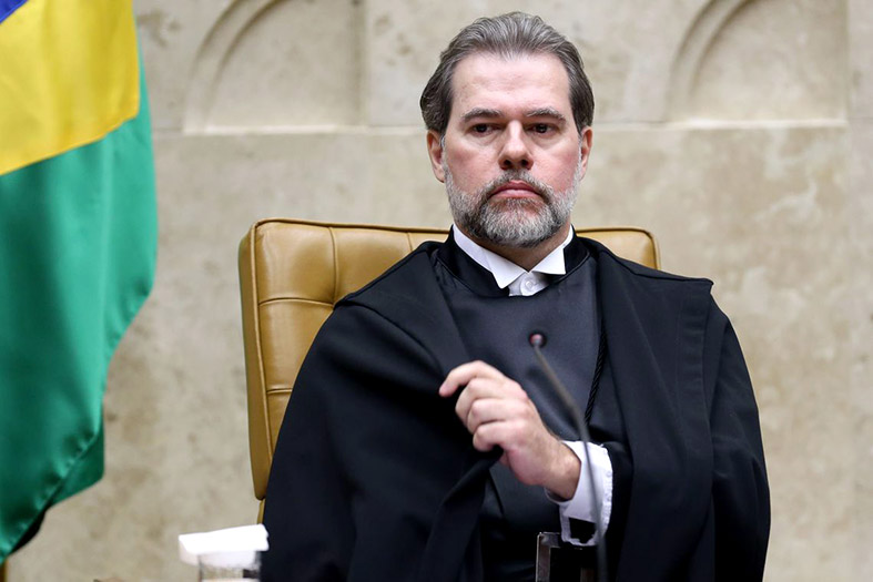 Minisitro Dias Toffoli em sessão do STF.