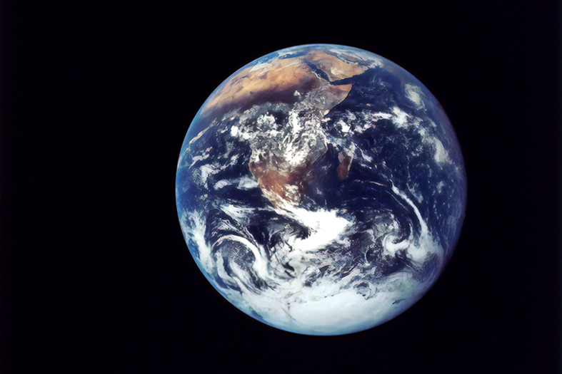 fotografia espacial do planeta terra.