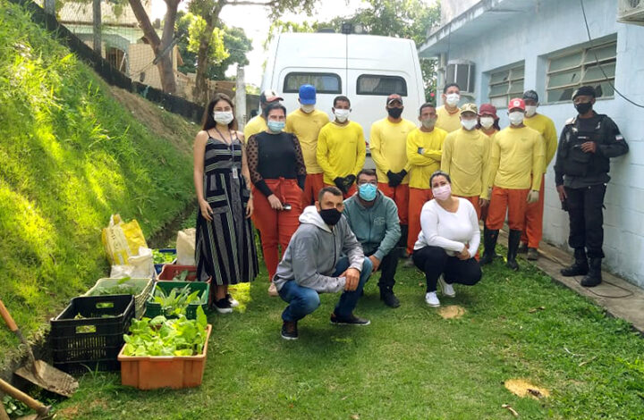 Internos do projeto “Plantando o Bem” cultivam hortas e realizam limpeza de parques em Cariacica